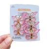5PCS Sweet Stereoscopic Gradient Cute Baby Hairpins Kids Hair Clips Children Headwear Princess Barrette Girls Accessories