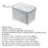 1.15L/2L/3L/4.5L/6.2L Fridge Storage Box Large Capacity Solid Construction Plastic All Purpose Easy Snap Lock Airtight Food Container for Home