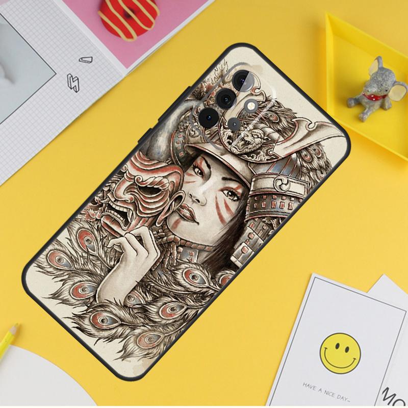 Japanese Samurai Warrior Case For Samsung Galaxy A15 A17 A54 A34 A14 A13 A23 A33 A53 A52 A32 A12 A56 A36 A16 A35 A55