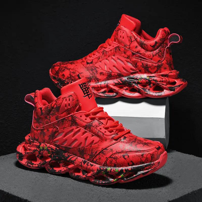 Fashion Chunky Male Sneakers Platform Men Shoes Trend Breathable Casual Shoes Light Running Shoes for Men 2024 New Print Tenis Masculino