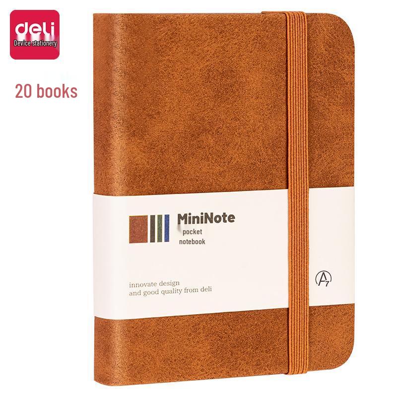 Deli BP119 Mini A7 Leather Notebook