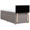 Vidaxl Kontinentalbett Mit Matratze, Taupe, Stoff, 80X200 Cm