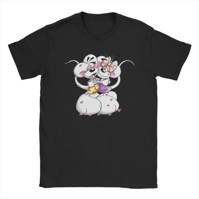 Hugging Cartoon Graphic Cotton T Shirt Crewneck Short Sleeve Tee