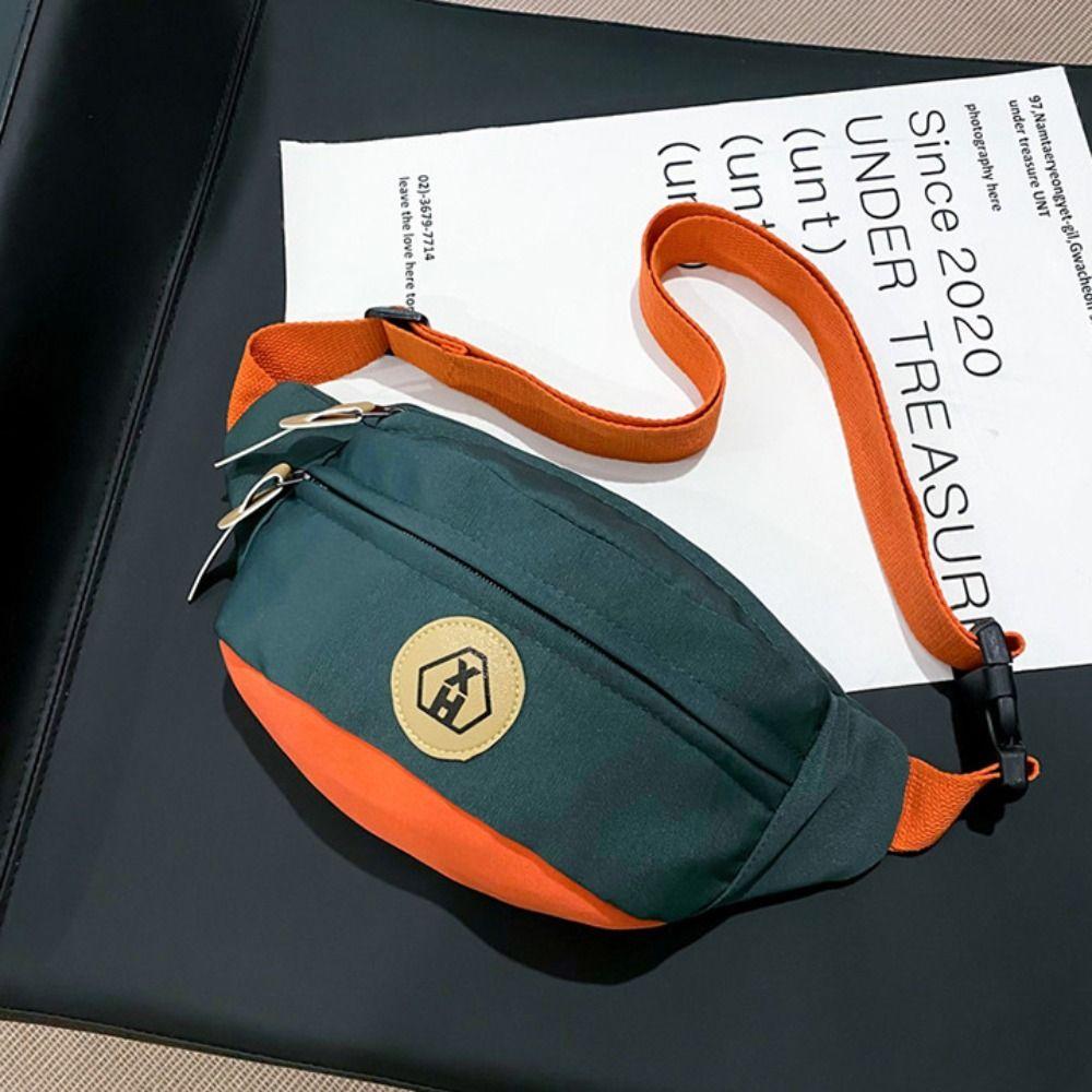 

Холщовая сумка кроссбоди Харадзюку Нейлоновая поясная сумка Модная холщовая нагрудная сумка Для улицы зелёный