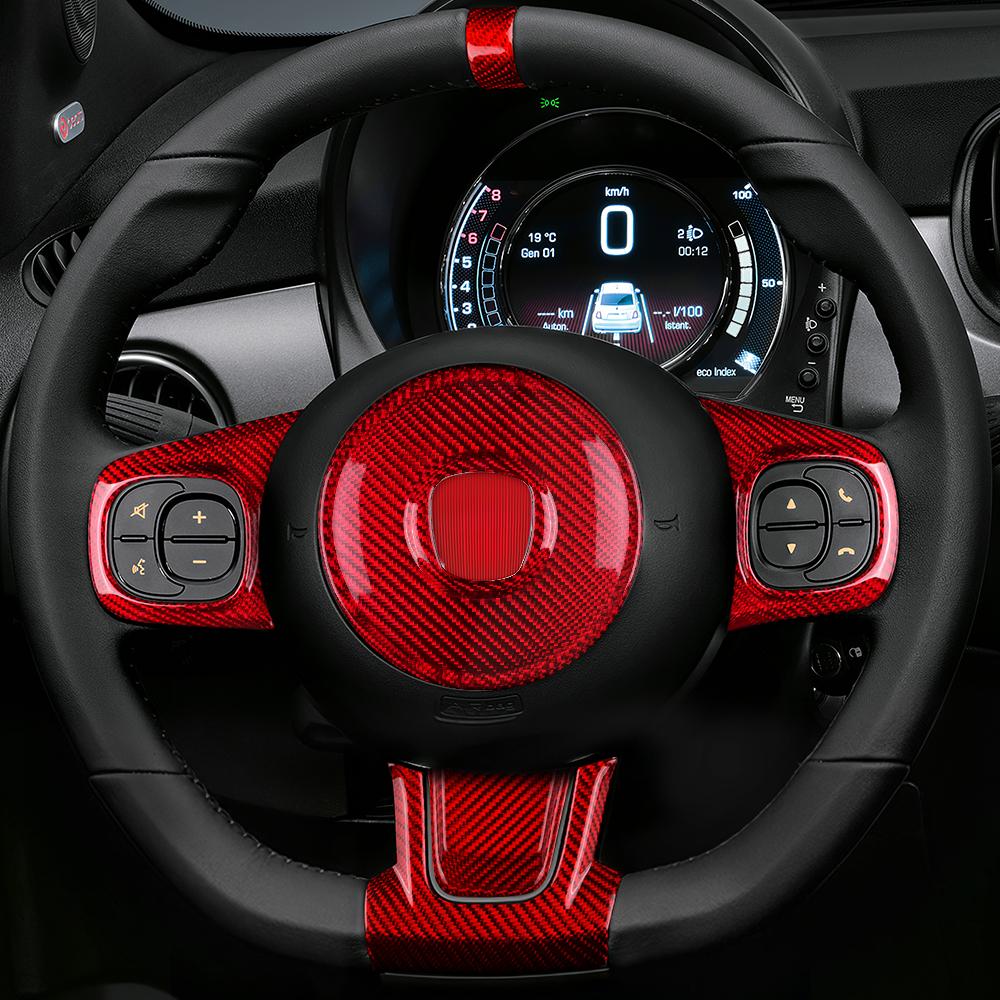 Real Hard Carbon Fiber Sticker For Fiat 500 Abarth 595 695 2008-2013 2014 2015 2016 2017 2018 2019 2020 2025 2025 2025 Car Decor