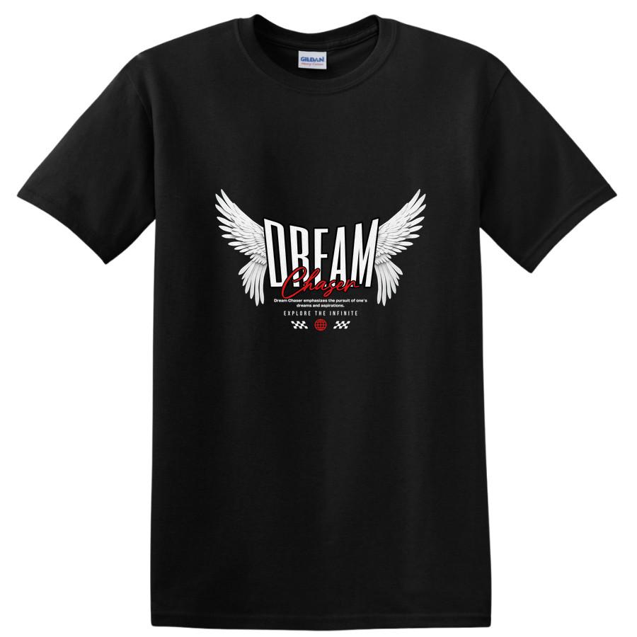 Dream Chaser Wings Graphic T Shirt for Inspiration and Motivation Tee XL