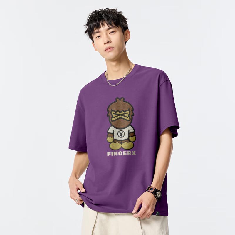 Fingercroxx Men's Retro Cotton Short Sleeve T-Shirt