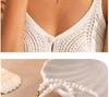Elegant Pearl and Stainless Steel Beach-Style Necklace & Bracelet Set for Women
