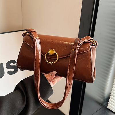 Temperament Single Shoulder Underarm Bag for Women Large Capacity Commuter Crossbody Small Square Bags  Spring New