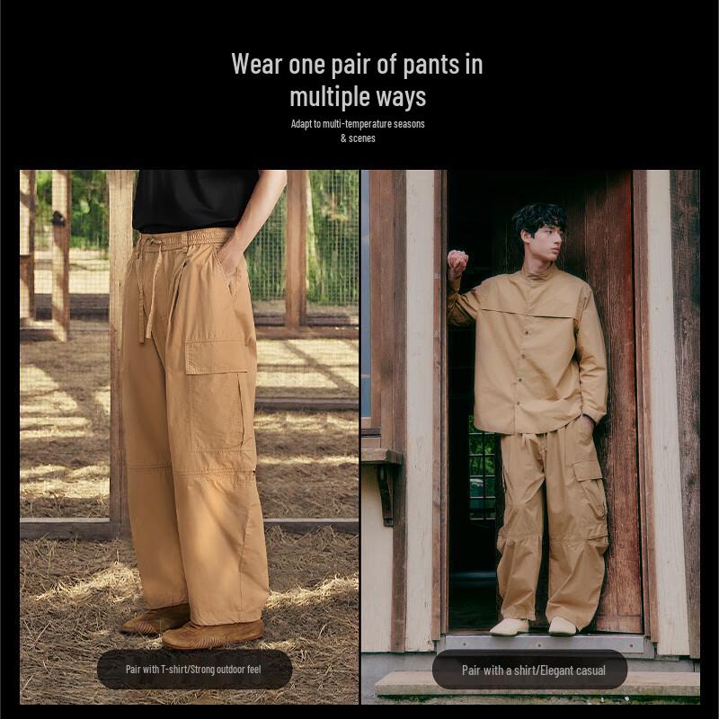 Men's 2024 Autumn Cotton Straight Workwear Pants