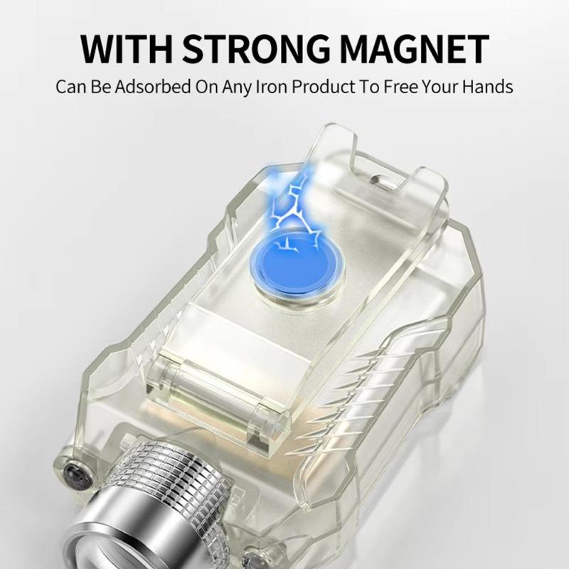 COB Hat Clip Headlight Type-C Rechargable Portable Flashlight Motion Sensor Multifunctional Headlight for Night Riding Fishing