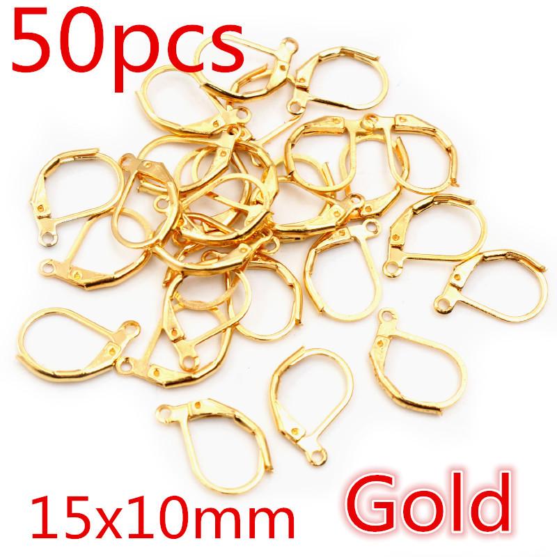 Kupferbeschichtete Ohrhaken (30-50 Stück/Beutel) für DIY Schmuck und Ohrringe Handgefertigte Materialien