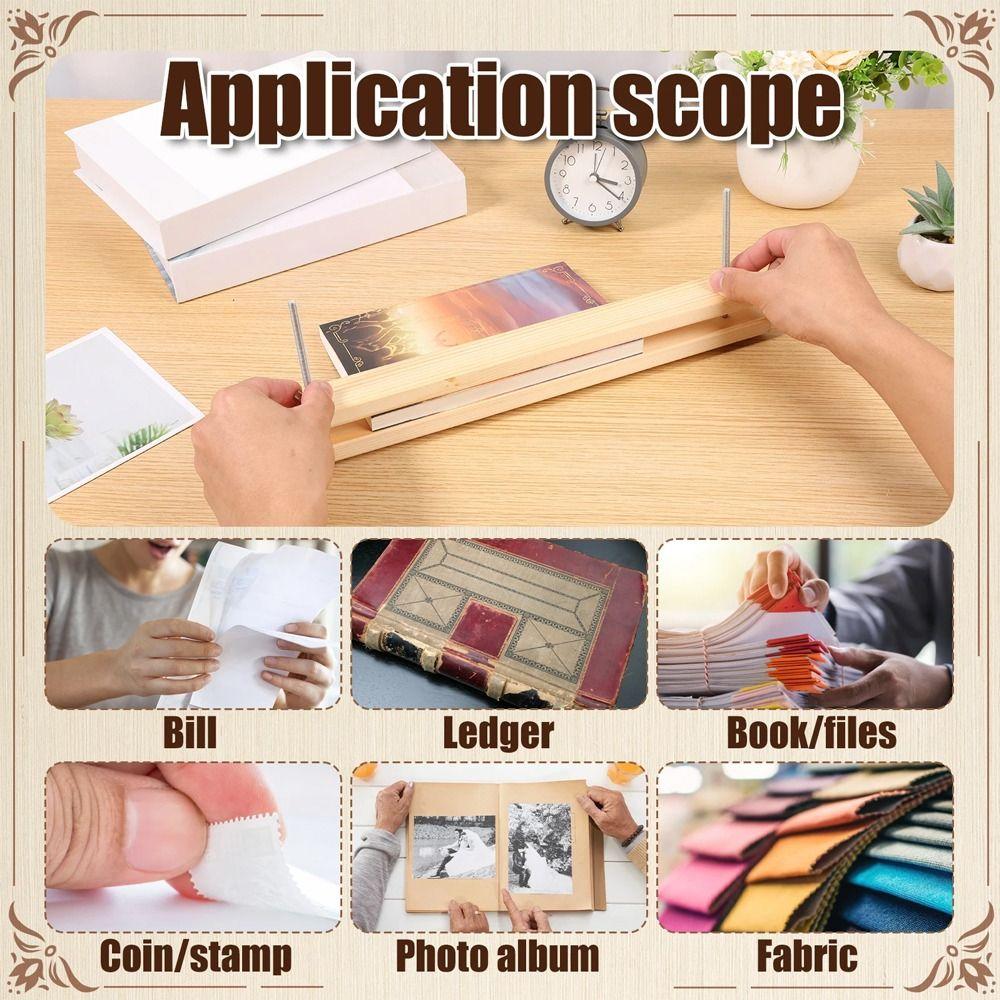 Sturdy Flat Paper Press Machine Portable Binding Machines Book Binding Kit DIY Bookbinding