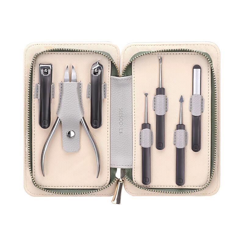 Seesoo Premium 7-Piece Nail Clipper & Manicure Set