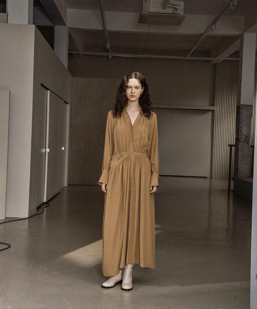 Kkeulle Mystic Dress_Camel