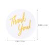 4 Rolls Round Thank You Stickers Transparent With Gold Accents For Box Sealing Bag Sealing Small Business Packaging Thank You