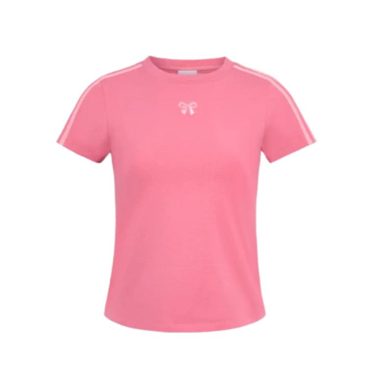 adidas T-shirt da Donna Originali a Maniche Corte con Scollo Rotondo e Colore Solido LF1208