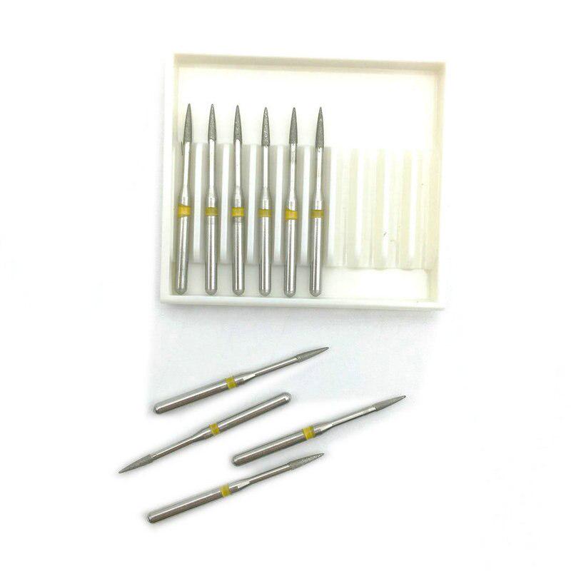 1 Box Dental Burs Diamond FG 1.6mm High Speed Drills do polerowania wygładzania zębów Polerki FO-40EF