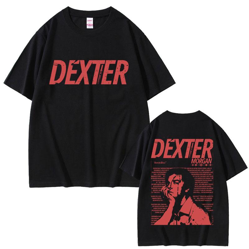 TV Play Dexter Morgan Graphic Tshirts Men Women 90s Vintage Oversized Short Sleeve T Shirts Mens Casual 100 Cotton Tshirt