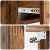 Wall Mounted Nightstand Reclaimed Wood Look 49 x 34.5 x 20 cm