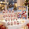 Holiday Countdown Box Christmas Advent Calendar 2026, Snowman 24 Day with Acrylic Hanging Interactive Game Pendants, Festive Tree Decor, Gift for Kids