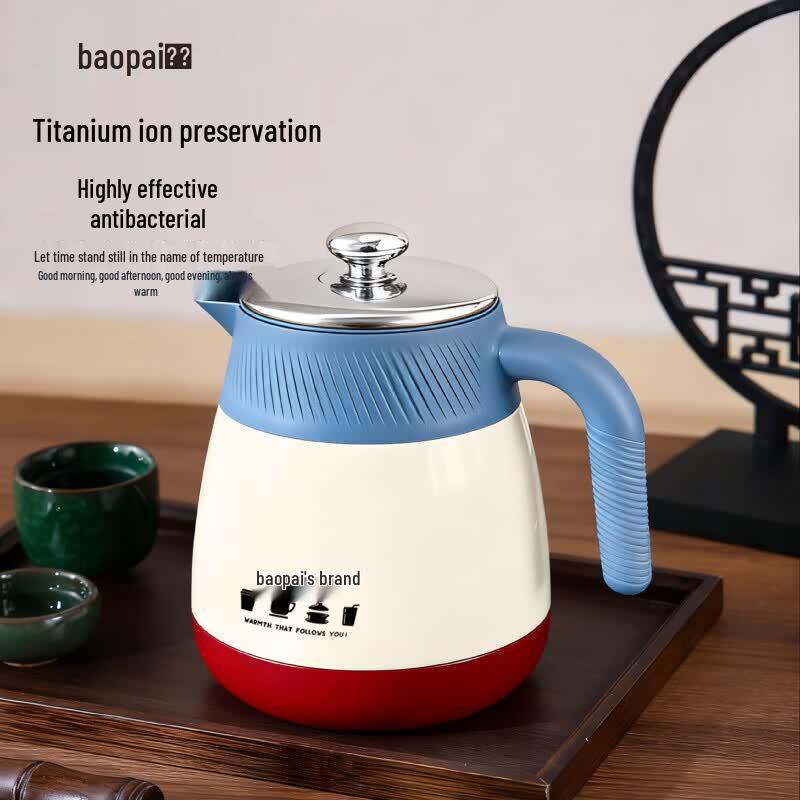 Leopard Brand Titanium Coated Stainless Steel Insulated Tea Pot
