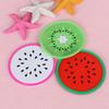 7 PCS/set Cup Mat Creative Coffee Coaster Silicone Fruit Pattern Placemat