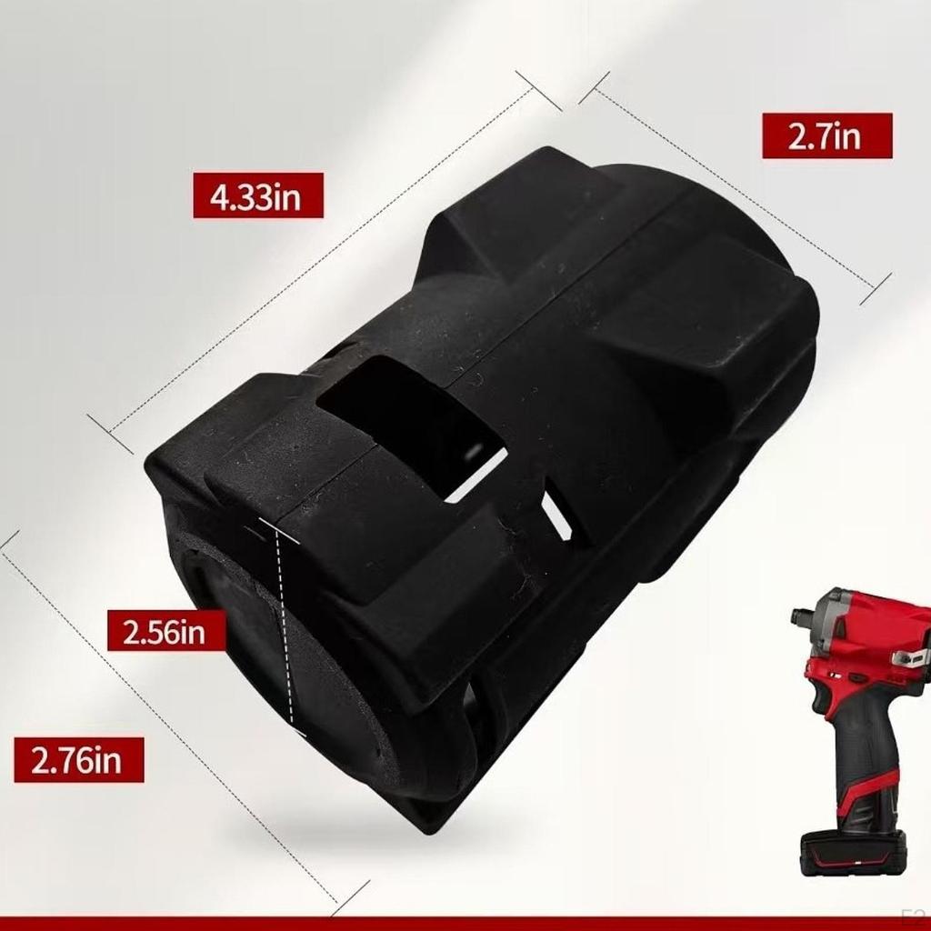 Impact Driver Boot Accessory,Protection Professional,Wrench Silicone Black for 2563,2562 2563P