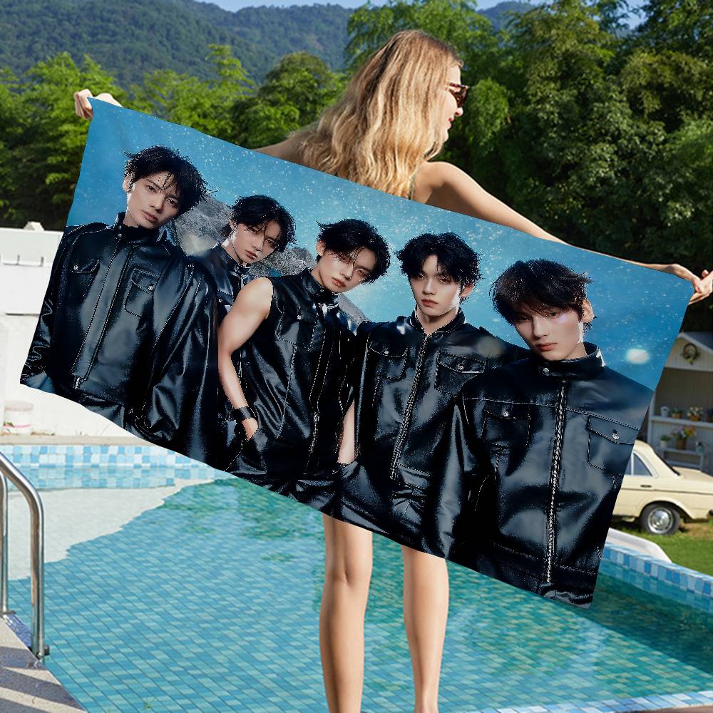 Kpop T-Tomorrow X T-Together TXT Microfiber Beach Towel Absorbent Quick Dry Soft Yoga Swimming Resort Mountain Climbing Towel