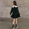 Autumn 2025 Girls' Plaid Pleated Skirt Set - Academy Style JK Uniform for Kids