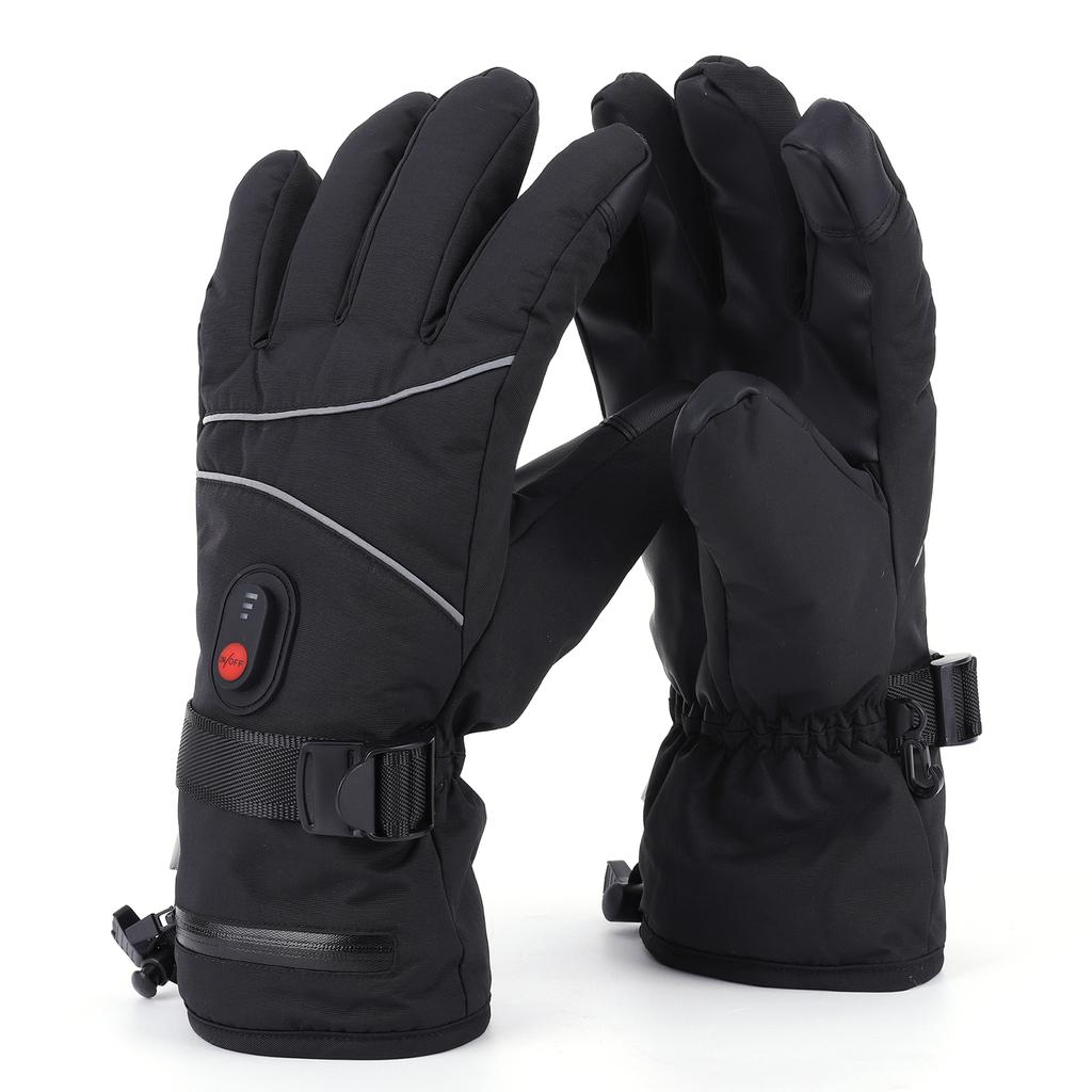 Electric Heating Gloves 4000mAh Anti-Scratch Heated Gloves Rechargeable Windproof Hand Warmer for Motorcycle Bike Glove
