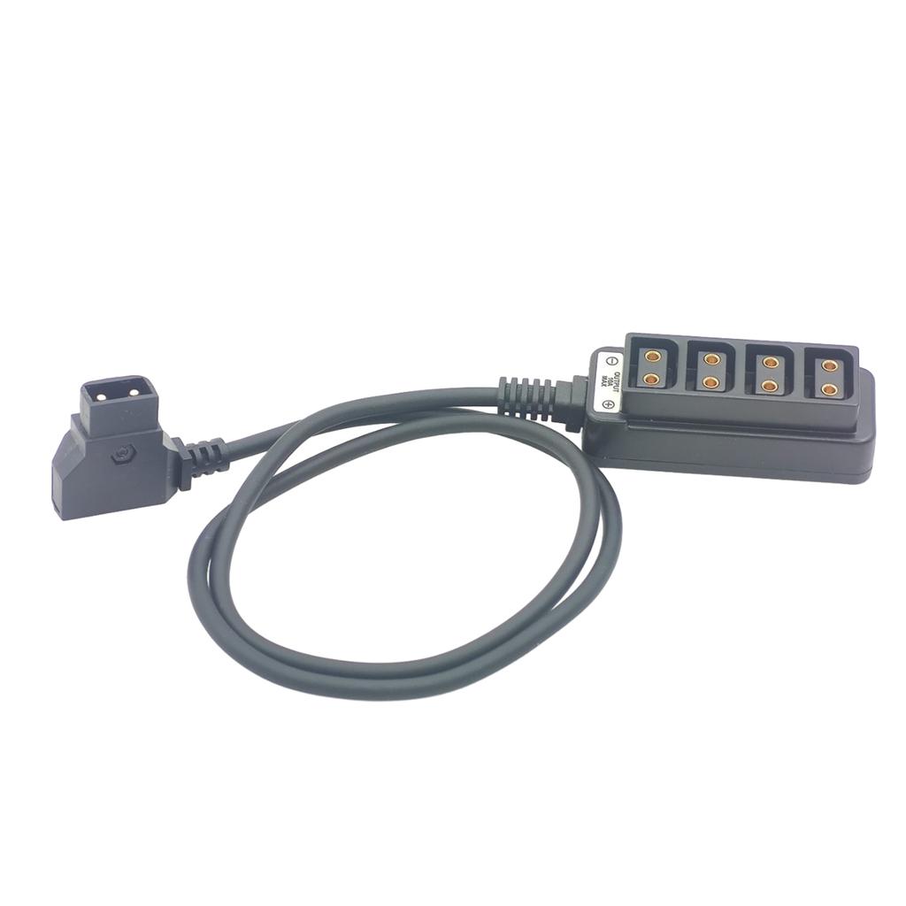D-Tap Male To 4-Port D-Tap Female Camera Power Supply Distributor DTAP Fourway Splitter for Anton V Mount Battery