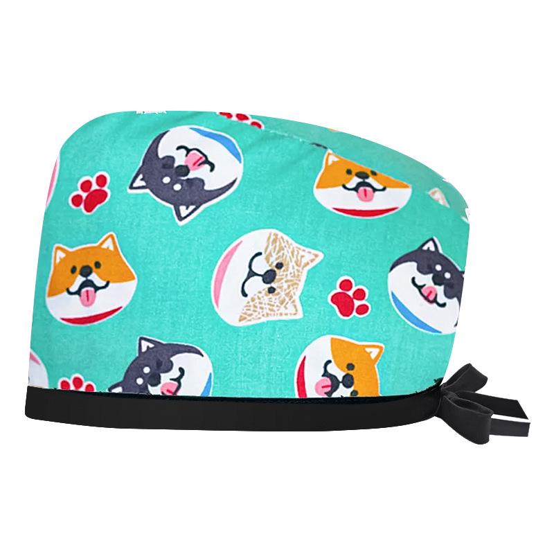 Women's Cotton Surgical Cap - Tie-up Medical, Dental, Salon, and Chemotherapy Head Coverings