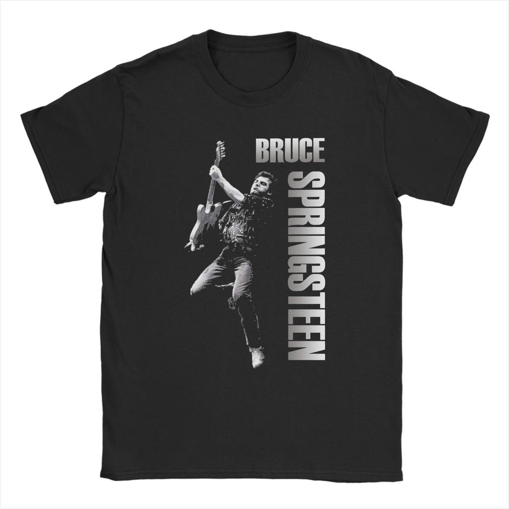 Bruces Springsteens  The E Street Band Tour T Shirts Pure Cotton Vintage T-Shirts Crewneck Tee Shirt Short Sleeve Tops Plus Size