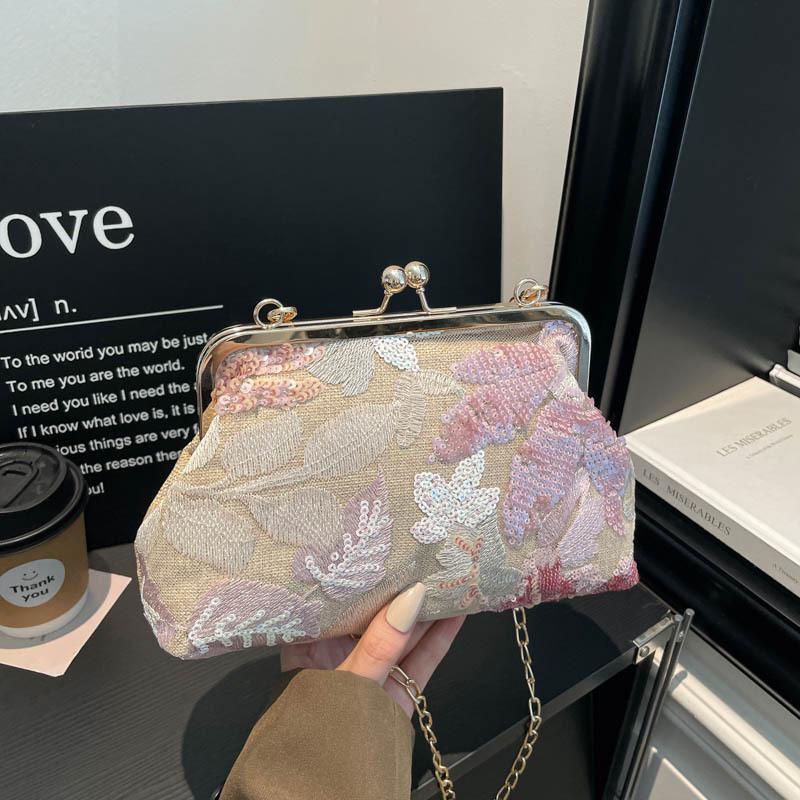 Style Bag - Retro Crossbody Bag - Chinese Style Handbag - Chain Bag
