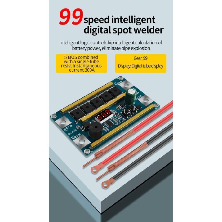 Punktschweißmaschinen-Steuerplatine Punktschweißgerät-Set für Nickelblech 18650 Lithium-Batterie Schweißen Elektronikreparatur
