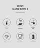 Large Capacity High-Temp Resistant Sports Water Bottle - Ton Ton Portable Plastic Cup & Barrel