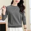 Women's 100% Pure Cashmere Round Neck Sweater - Autumn Winter Collection