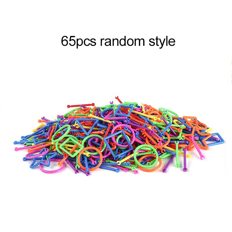 65~240pcs Kids DIY Building Blocks Stick Plastic Children Montessori Early Learning Intelligence Sticks Focus & Learning TMZ