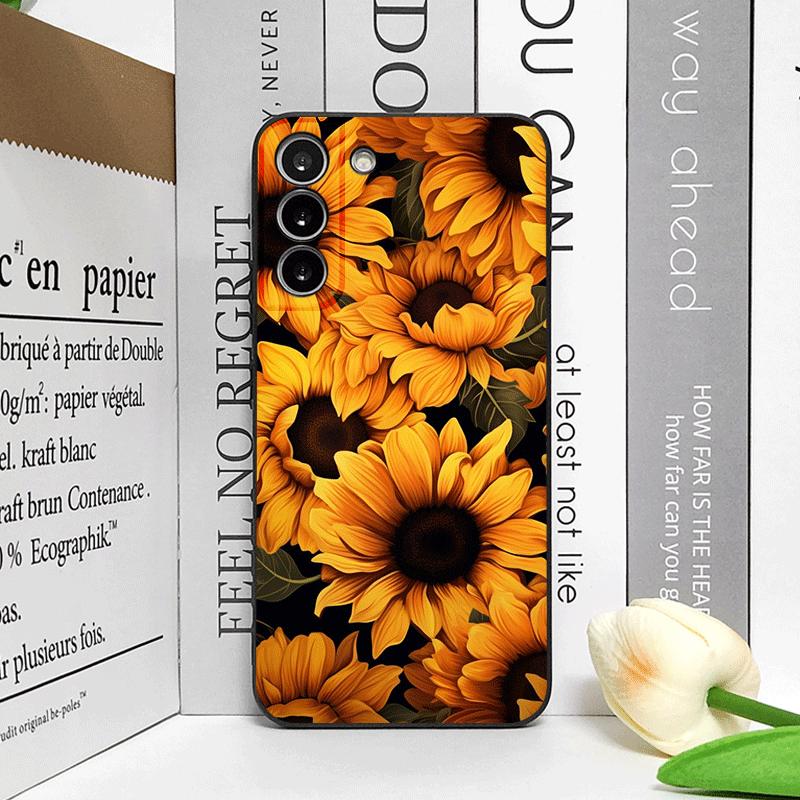 Etui na telefon z żywym wzorem słoneczników dla Huawei Mate 60 50 40 Pro Nova 13 12 10 SE 11 PRO P60 P50 P40 Pro Plus Miękkie etui