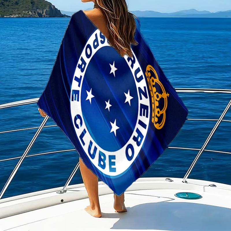 Fc Emblem Printed Beach Towel, Super Soft Microfiber, Perfect Gift Birthday, for Pool, Beach, Travel, for family and friends