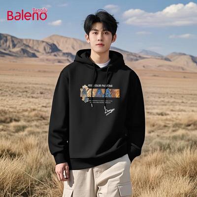 Baleno Men's National Trend Graphic Hooded Sweatshirt