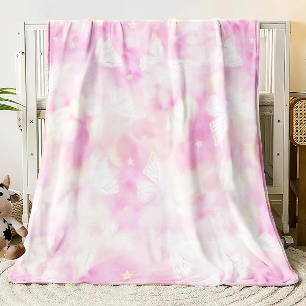 

Dreamy Rendering Flannel Blanket , Soft and Comfortable Living Room Sofa Blanket, Office Nap Blanket, Picnic, Travel Camping 130x150cm