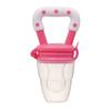 Silikon Baby Obst- & Gemüse-Beißring Schnuller mit fröhlicher Biss-Tasche