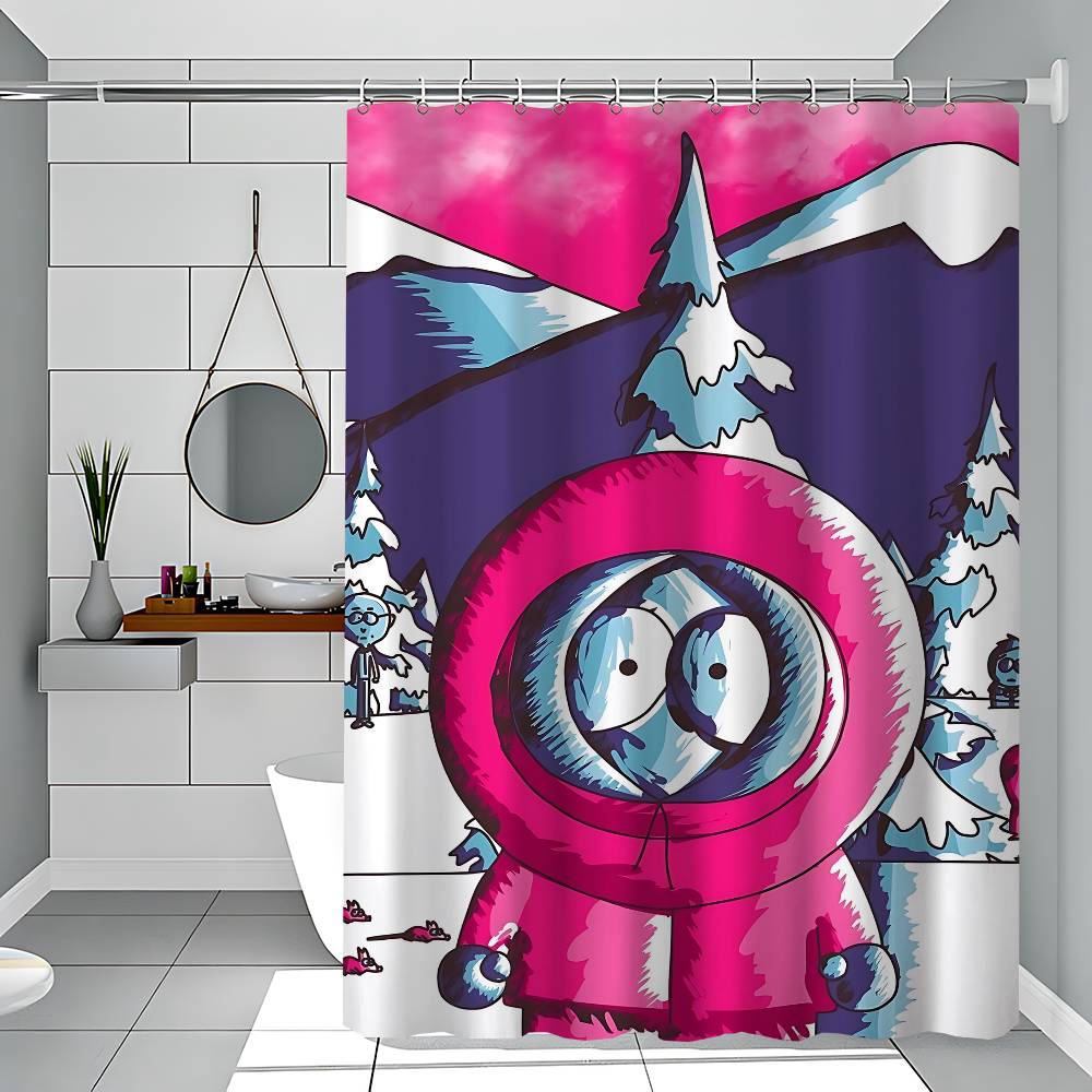 Kenny McCormick Shower Curtains 180cm Polyester Modern Style Bathroom Curtain With Hooks Waterproof Funny Shower Curtain