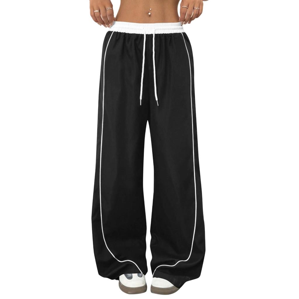 Women's Waterproof Quick Drying Paratrooper Pants, Wide Leg Pants, Solid Color Casual Sports Pants