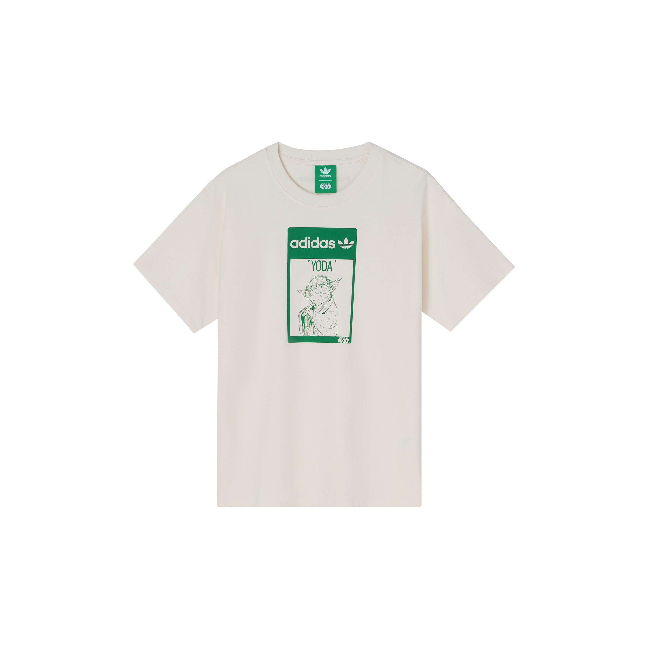 adidas originals Star War Yoda Printing Sports Round Collar GS White Men s GP3461 XXS