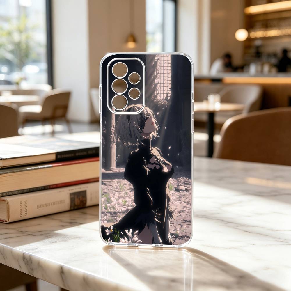 Automata YoRHa No.2 GAME 2B Phone Case For Samsung S25,S24,S21,S22,S23,S30,Ultra,S20,Plus,Fe Transparent Cover