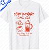 Slow Sunday Coffee Club Croissant French Press Coffee Lovers TShirt Fashionable Casual and Breathable Highend Mens Clothing