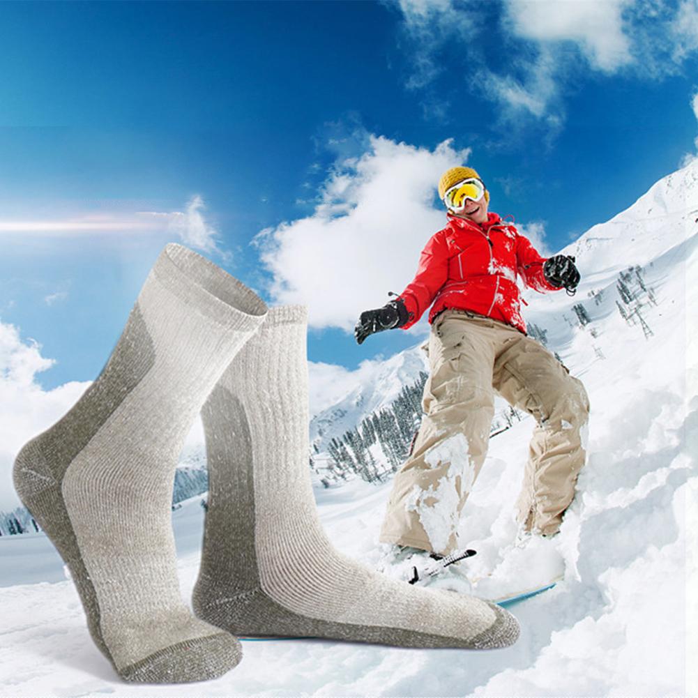 Men/Women Outdoor Sports Socks Winter Warm Wool Socks for Skiing Hiking Climbing